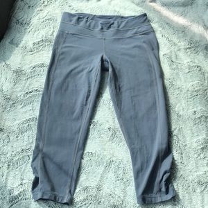 Grey Cropped Athleta Leggings